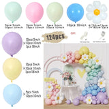 Taooba Color Palette Macaron Rainbow Balloon Garland Arch Kit Girls Pastel Wedding Happy Birthday Party Pink Balloons Baby Shower Decoration Kid Gift