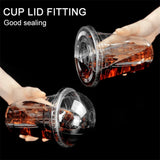 Taooba-50PCS New Disposable Clear Plastic Cup Outdoor Picnic Birthday Kitchen Party Tableware Tasting Plastic Cups for Picnic