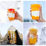 Taooba-50PCS New Disposable Clear Plastic Cup Outdoor Picnic Birthday Kitchen Party Tableware Tasting Plastic Cups for Picnic