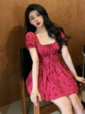 Taooba Rosy Raspberry Mini Dress