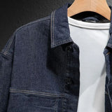 Taooba Male Jean Coats Cargo Biker Men's Denim Jacket Motorcycle Autumn Washed Fashion Low Price Korean Style High Quality Large Size