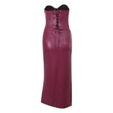 Taooba She's Passionate Strapless Midi Dress