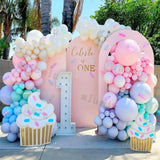 Macaron Rainbow Balloon Garland Arch Kit Girls Pastel Wedding Happy Birthday Party Pink Balloons Baby Shower Decoration Kid Gift