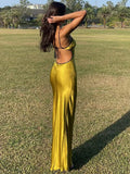 Taooba Backless Elegant Stunner Maxi Dress