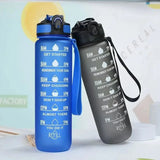 1pc 1000ml Water Bottle Motivational Sport Water Bottle Leakproof Bottles Drinking Outdoor Travel PC Bottle Gym Fitness Jugs