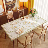 Waterproof Oil-proof PVC Table Mat American Retro Style Home Dining Table Mats No-wash Anti-scalding Coffee Table Protective Mat