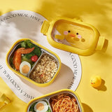 Food Container Lunch Box for Food 304 Stainless Steel Thermal Lunchbox Portable Kids Bento Box for Adult Children Microwavable