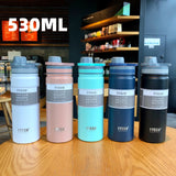 Taooba-530ML 750ML Tyeso Thermal Water Bottle Stainless Steel Portable Coffee Mug Vacuum Flask Insulated Sport Travel Thermos Kettle