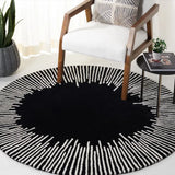 Living Room Carpet Round Black White Line Home Decoration Coffee Tables Large Area Plush Mat Bedroom Fluffy Rug ковер Tapis 러그