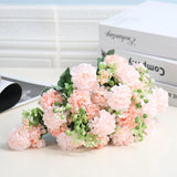 Artificial Flowers Real Touch Silk Daisy Bouquet Mixed Floral Bridal Handheld Fake Flowers Home For Wedding Home Decoration