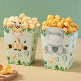 Jungle Safari Party Popcorn Boxes Candy Box Jungle Animal Party Decor Baby Shower Kids Boys Birthday Party Decorations