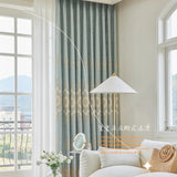 Living Room Curtain European Floor-to-ceiling Window Chenille High-end Home Decoration Embroidery Bedroom Curtains Blackout