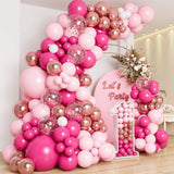 Pink Gold Balloon Garland Arch Kit Happy Birthday Party Decoration Kids Wedding Birthday Balloon Latex Baloon Baby Shower Decor