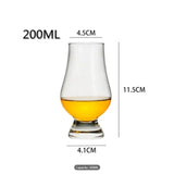 Taooba-6pcs 200ml Smelling Glass Cup Crystal Whiskey Barware Wine Glasses Mug for Liquor Scotch Bourbon Drinking Glasses Party Supplies