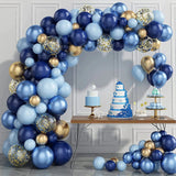 Dusty Blue Balloon Garland Arch Kit Wedding Birthday Party Decoration Kids Globals Confetti Latex Balloon Baby Shower Boy