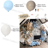 Taooba Color Palette Ice Snow Balloons Garland kit Snowflake Ballon Blue Balloon Princess Boys Birthday Party Baby Shower Decorations Christmas Decor