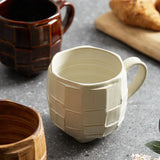 Taooba-420ml Green/White Japanese style Ceramic Mugs Retro Rough pottery Coffee Cup Breakfast Milk Juice Teacups Office Household Cups