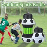 Taooba-1pc 550ml Fold Water Bottle Cups Mug Outdoor Sports Basketball Football School Leakproof Portable Kids Water Bottle with Straw