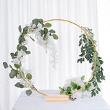 Metal Floral Hoop Wreath Macrame Craft Hoop Rings DIY Wedding Wreath table Decor home Wall Hanging Craft Wedding Decor