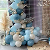 Dusty Blue Balloon Garland Arch Kit Wedding Birthday Party Decoration Kids Globals Confetti Latex Balloon Baby Shower Boy