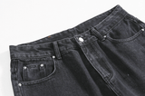 Taooba- 7022 DARK GRAY STRAIGHT DENIM JEANS