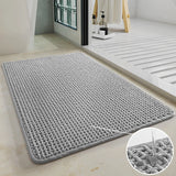 Quick Absorbent Bath Mat Non-Slip Shower Room Bathroom Rug Solid Color Soft Foot Mats Carpets Entrance Doormat Floor Decor