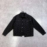 Taooba Denim Jackets Man With Print Jeans Coat For Men Cargo Plaid Lxury Size L Korean Style Loose Low Price New In Of Fabric Designer