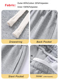 Taooba-Spring Autumn Men Sweatpants Korean Fashion Sportswear Drawstring Wide Leg Straight Track Pants Cotton Casual Loose Trousers