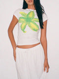 Taooba Rena Floral Print T-Shirt