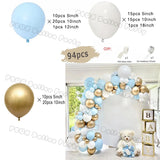 Taooba Color Palette Ice Snow Balloons Garland kit Snowflake Ballon Blue Balloon Princess Boys Birthday Party Baby Shower Decorations Christmas Decor