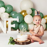 Retro Green Balloon Garland Arch Kit Wedding Birthday Balloons Decoration Party White Balloons For Baby Shower Decoration