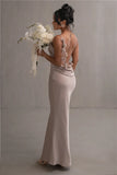 Taooba Petal Flow Backless Maxi Dress