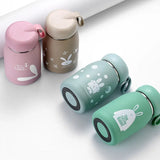 Taooba-1pc 320ml Rabbit Cute Insulating Bottle Portable Home Female Office Water Cup Stainless Steel Insulated Coffee Cup Vacuum Bottle