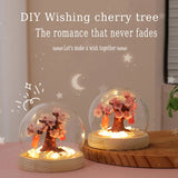 Taooba-Cherry Blossom Tree Nightlight diy material package handmade desktop ambience luminous decoration for