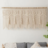 Taooba-Macrame  Door Curtain Tapestry Handmade Cotton Rope Bohemia  Art Tapestry Bedside Walling Hanging Macrame Tapestry Boho Decor