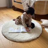 Taooba-Round Eyeballs Tufted Carpets For Living Room Plush Bedroom Carpet Soft Kids Carpet Hair Baby Rugs Furry Floor Mat