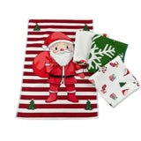 Taooba-Microfiber Printed Towel Set, Christmas and Halloween Towel, 6-Piece