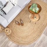 Living Room Carpet Natural Jute Traditional Hand Knitting Bedroom Rug Minimalism Home Decoration Soft Wear Resistant Durable Mat