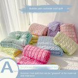 Summer quilt Comforter quilt Seersucker  household machine washable suitable Cool and refreshing이불  Blanket