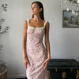 Taooba Flamingo Pink Floral Elegance Dress