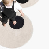 Round Living Room Carpet Fluffy Plush Thickened Children's Crawling Floor Mat Modern Home Decoration Bedroom Rug Customization