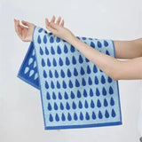 Taooba-Blue Raindrops Pure Cotton Towel Soft Skin-Friendly FaceTowel 70*140CM Bath Towels Soft Absorbent Face Towel Kitchen Towel