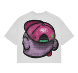 Taooba-Y2K Summer Short Sleeve Oversized Cartoon Graphic Print T Shirt Hip Hop Harajuku Casual Round Neck T Shirt Gothic Short Sleeve