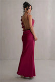 Taooba Petal Flow Backless Maxi Dress