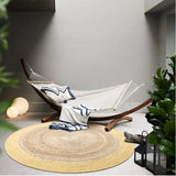 Living Room Carpet Home Decoration Natural Jute Traditional Hand Knitting Bedroom Rug Soft Breathable Wear Resistant Durable Mat