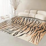 New Nordic Fluffy Plush Large Area Living Room Carpet Home Decoration Light Luxury Zebra Pattern Thickened Bedroom Lounge Rugs