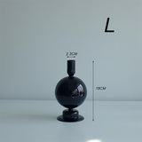 Taooba-Black Sculptural Glass Vase