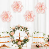 Three-dimensional Crepe Paper Flower DIY Background Wall Layout Kindergarten Birthday Party Supplies Home Wedding Backdrop Decor