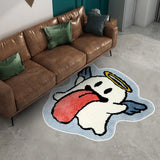 Living Room Carpet Halloween Cute Ghost Plush Decoration Cloakroom Mat Demon Angel Bedroom Bedside Fluffy  Rug ковер Tapis 러그