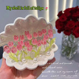 Taooba-Handmade diy shell tulip nightlight creative gift ambience light luminous ornament Chinese Valentine's Day gift